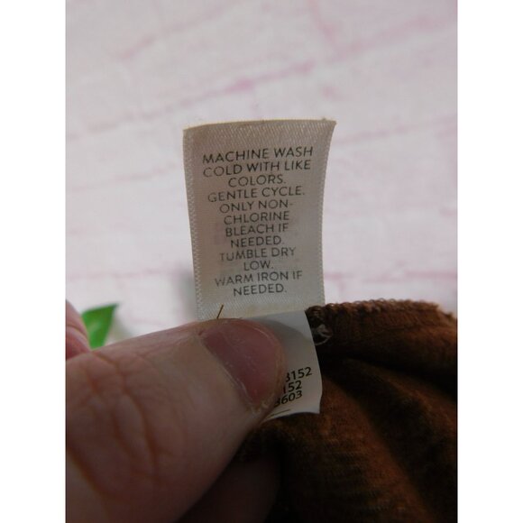 J Jill Petite Boho Sleeveless Tassel Top S Brown Pink Palm Print - Picture 10 of 11